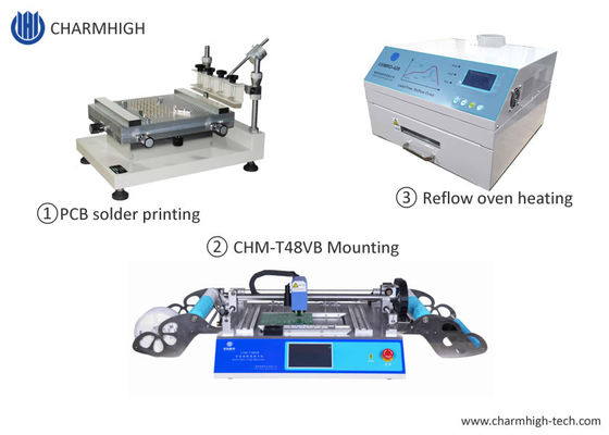 La línea más caliente máquina de SMT de la impresora 3040/CHMT48VB SMT Pnp de la plantilla/horno 420 del flujo
